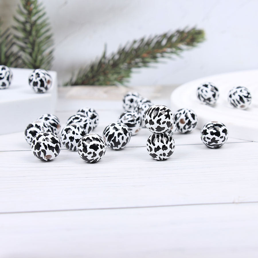 Wholesale 20pcs Animal Loose Bead Hemp Rope Tassel Wood Bead Skewers